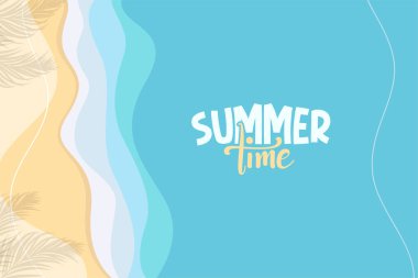 Yaz plajı üst görünümü soyut arkaplan