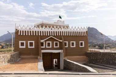 Suudi Arabistan 'ın Najran kentindeki Suadane Arkeoloji Sarayı adlı eski bir çamur evi.