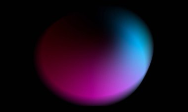 Vibrant Magenta, Aqua ve Donanma Tonlarında soyut Işık Gradyanı