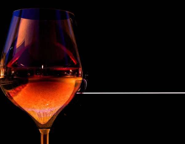 Copo Coquetel Exótico Fundo Escuro Vista Perto Cocktails Mixologia Vinhos — Fotografia de Stock
