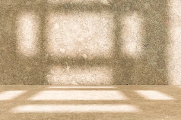 Yerin içi boş. Chiaroscuro ile ılıman. İç mekanlar. Ürün sunumu için minimalist arkaplan, modelle, vs. 3d oluşturma.