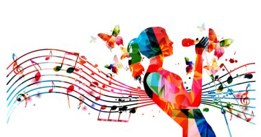 Kadın şarkıcının renkli ve soyut müzik geçmişi