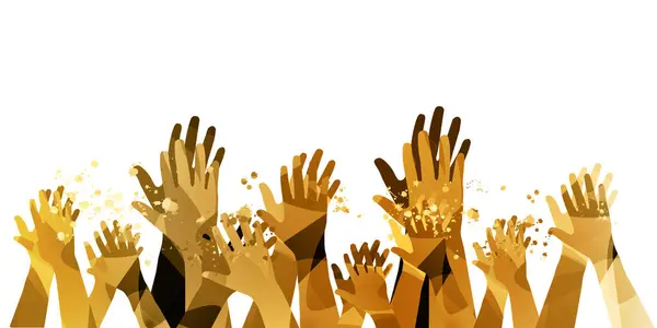 Human Hands Clapping Applaud Hands Vector Illustration — Stock Vector