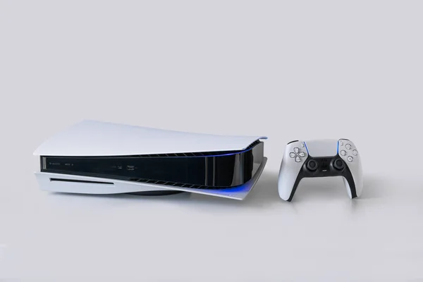 Playstation Und Dual Sense Controller Isoliert März 2023 Sao Paulo — Stockfoto