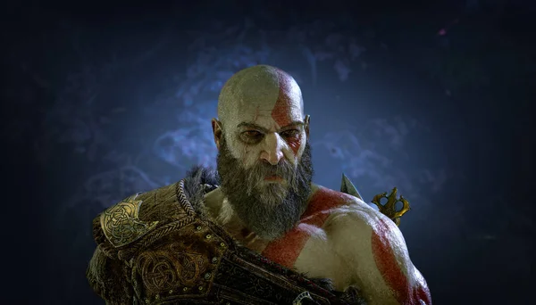 Kratos Gott Des Krieges Isoliert Illustration Aug 2023 Sao Paulo — Stockfoto