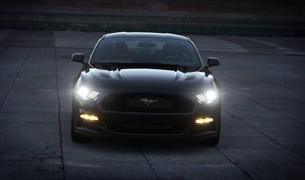 Ford Mustang GT front view, 4 Jan, 2024, San Diego, US