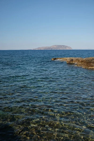 Vista Del Mar Egeo Desde Mirador Ios Grecia — Foto de Stock