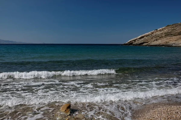 Der Strand Von Kambaki Auf Ios Griechenland — Stockfoto