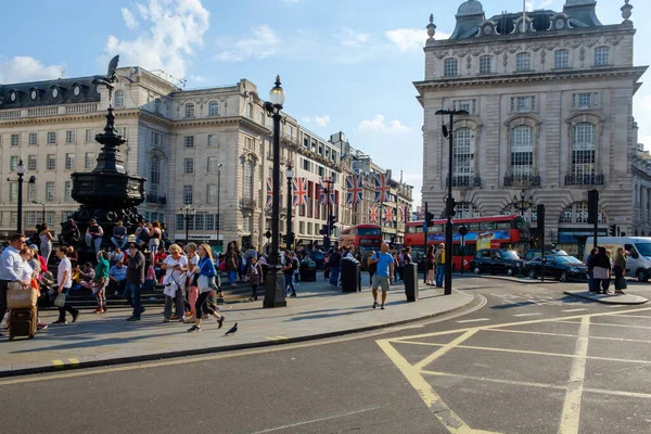 London Großbritannien Mai 2018 Blick Auf Den Überfüllten Piccadilly Circus — Stockfoto