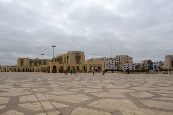 카사블랑카 모로코 2020 흰색으로 카사블랑카 모로코의 모스크 — 스톡 사진