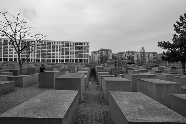 Берлин Германия Апреля 2023 Года Вид Мемориал Убитым Евреям Европы — стоковое фото