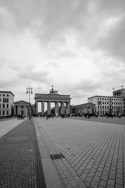 Берлин Германия Апреля 2023 Панорамный Вид Бранденбургские Ворота Бранденбургский Тор — стоковое фото