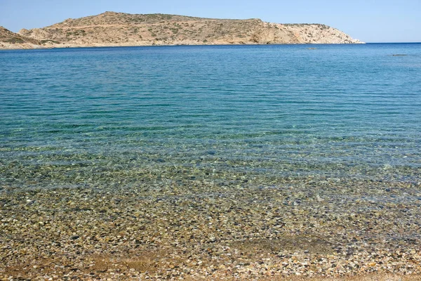 Pohled Krásnou Pláž Tris Klisies Řecku — Stock fotografie