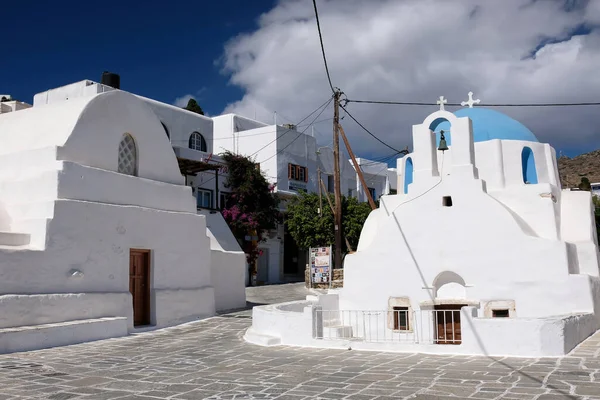 Ios Grèce Mai 2021 Vue Des Petites Chapelles Dans Centre — Photo