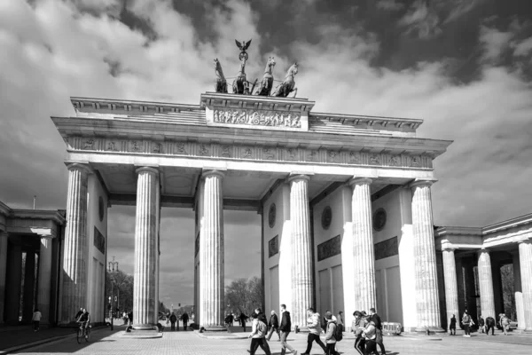 Βερολίνο Γερμανία Απριλίου 2023 Άποψη Της Πύλης Του Βρανδεμβούργου Του — Φωτογραφία Αρχείου