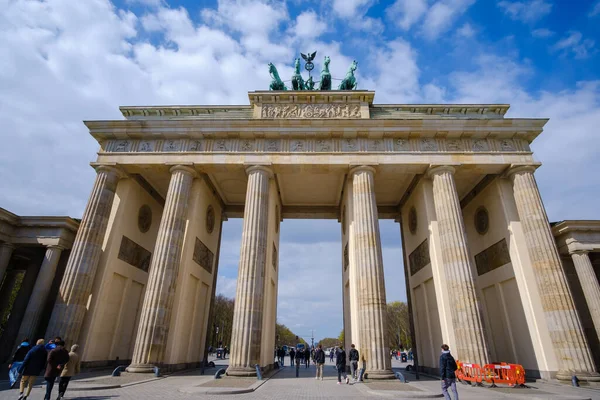 Берлин Германия Апреля 2023 Вид Бранденбургские Ворота Бранденбургский Тор Берлине — стоковое фото