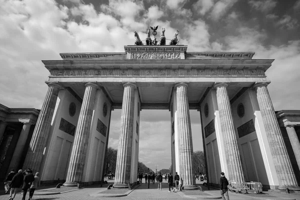 Berlin Niemcy Kwietnia 2023 Widok Bramę Brandenburską Lub Brandenburską Berlinie — Zdjęcie stockowe