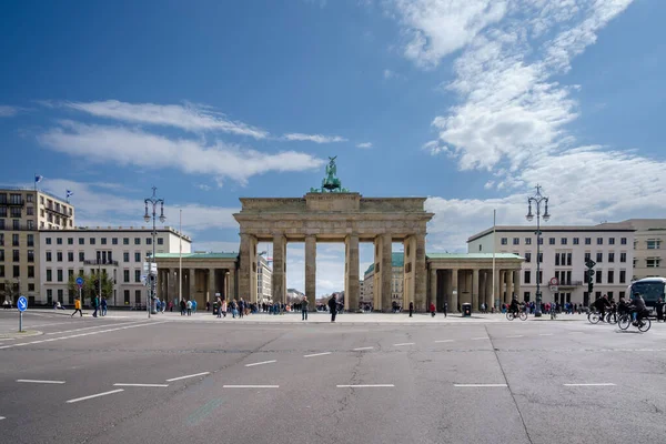 Berlin Tyskland April 2023 Utsikt Över Brandenburger Tor Berlin Tyskland — Stockfoto