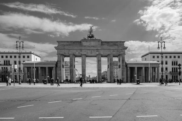 Берлін Німеччина Квітня 2023 Вид Бранденбурзькі Ворота Або Бранденбургер Тор — стокове фото