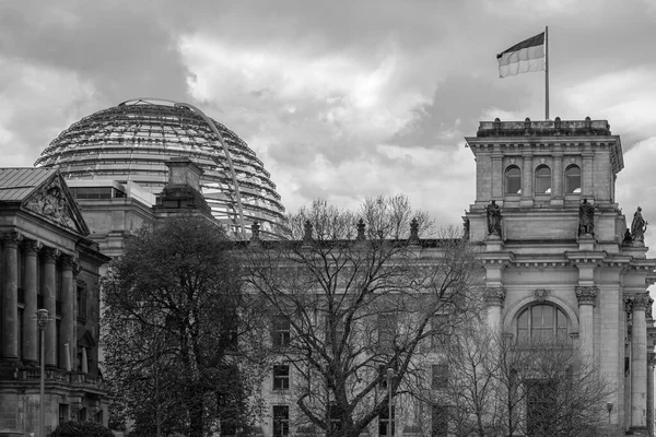 Берлин Германия Апреля 2023 Вид Рейхстаг Немецкий Парламент Берлине Германия — стоковое фото