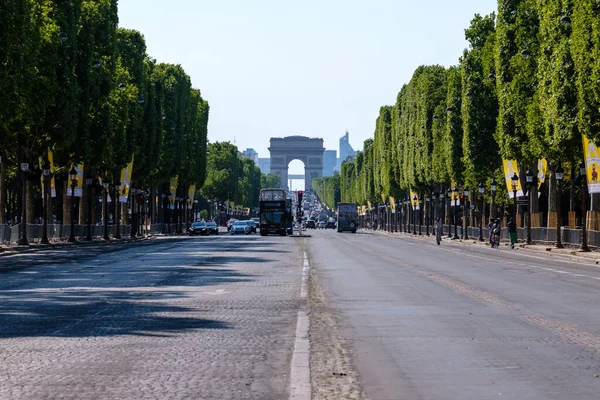 Paris France June 2023 Panoramic View Arc Triomphe Triumphal Arch — Stock Photo, Image