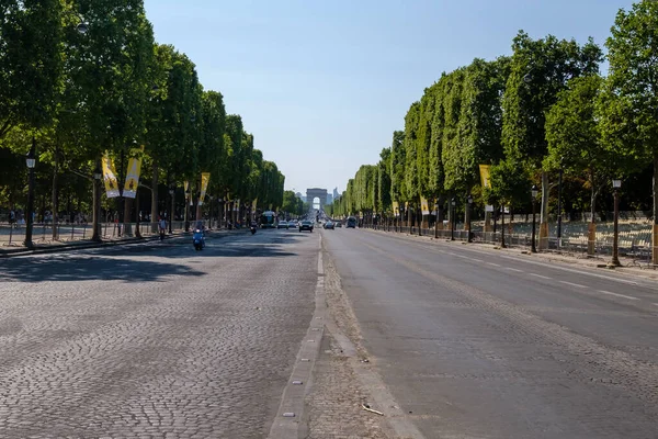 Παρίσι Γαλλία Ιουνίου 2023 Πανοραμική Θέα Της Λεωφόρου Champs Lyse — Φωτογραφία Αρχείου