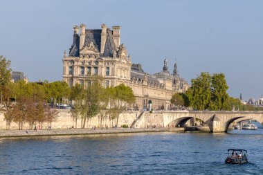 Paris, Fransa - 8 Ekim 2023: Paris Belediye Binası Htel de Ville manzarası