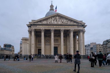 Paris, Fransa - 1 Aralık 2024: Panteon 'un Paris' teki manzarası