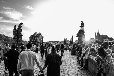 Prag kalesinde gün batımı