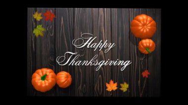 Kaotik hareketli şükran günü kartın kutlu olsun, Alfa Kanalı. 3B Hazırlama