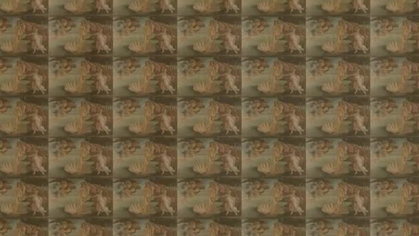 Venus Födelse Sandro Botticelli Oändlig Zoom Animation — Stockvideo