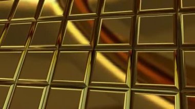 Dönen Altın Tabak 'la arka plan. 3B Hazırlama