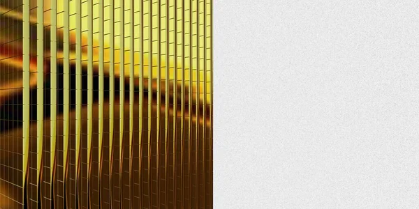 Background Golden Plates Geometric Shapes Abstract Design Render — Stockfoto