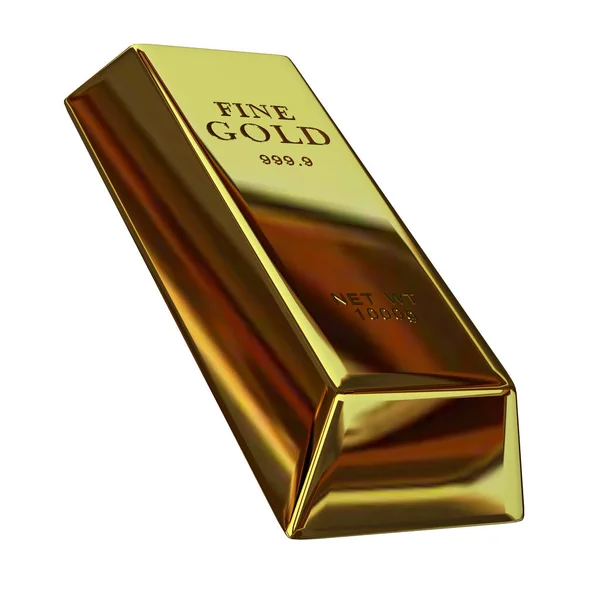 Golden Bar Capital Finance Currency Market Investment Bank Bullions Render — Zdjęcie stockowe