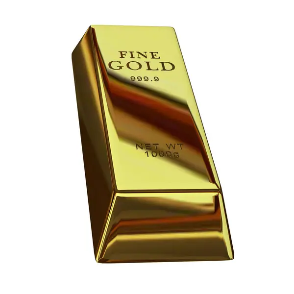 黄金のバー 通貨市場 銀行の大富豪 3Dレンダリング — ストック写真