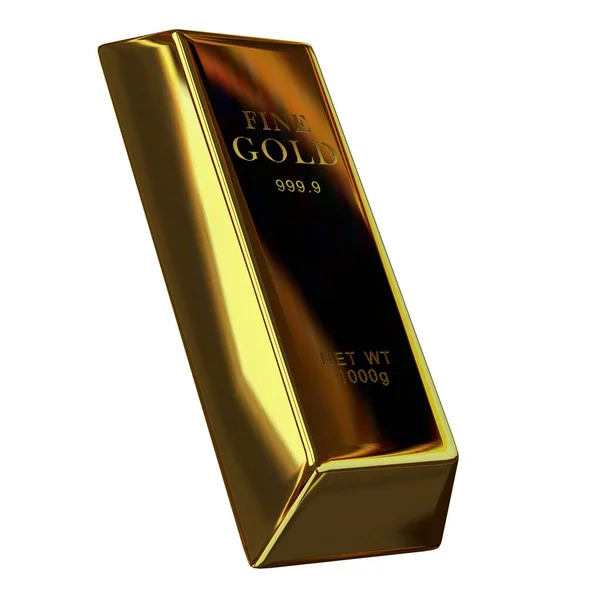 Golden Bar Bank Bullions Currency Market Finance Investment Capital Render — ストック写真