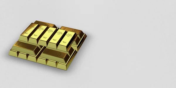 Stack Gold Bars Background Finance Bank Bullions Capital Currency Market — ストック写真