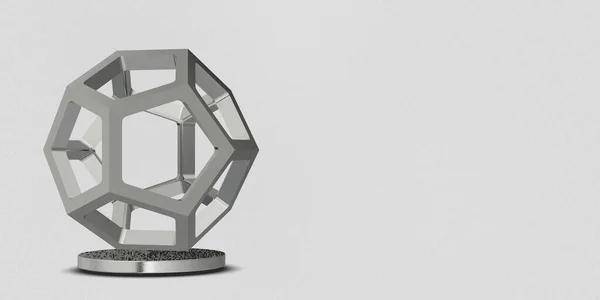 Vita Geometriska Former Bakgrund Cirklar Splines Sfärer Abstrakt Design Render — Stockfoto