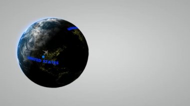 Amerika Birleşik Devletleri 'nden Almanya' ya uçan bir uçakla geçmiş. 3B Hazırlama