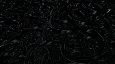 Siyah geometrik şekilli arka plan, lüks stil, soyut tasarım, şekiller, 3D canlandırma