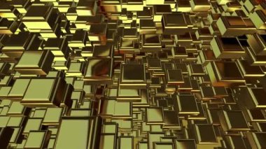 Altın geometrik şekillere, figürlere, soyut tasarıma, lüks stile, 3D yapılandırmaya sahip arka plan