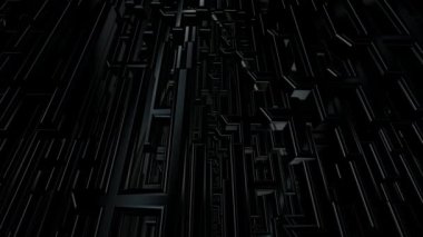 Siyah geometrik şekilli arkaplan, soyut tasarım, 3 boyutlu şekil, figürler, lüks tarz