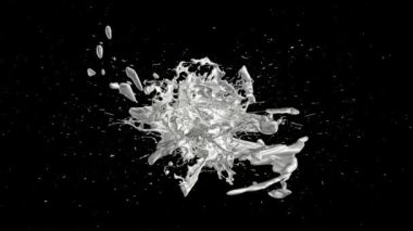 Tam dönüşümlü sütün sıçramaları, Alfa Kanalı, 3D Render, Döngülü