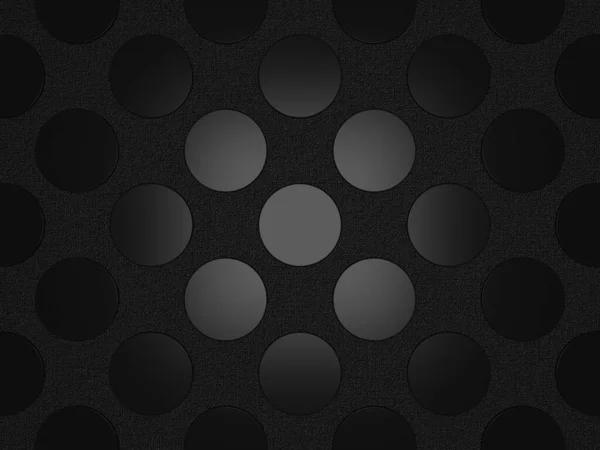 Zwarte Achtergrond Met Cirkels Abstract Ontwerp Gestructureerde Laag — Stockfoto