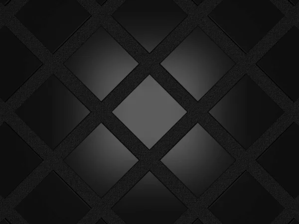 Black Background Squares Textured Layer Abstract Design — Stock Photo, Image