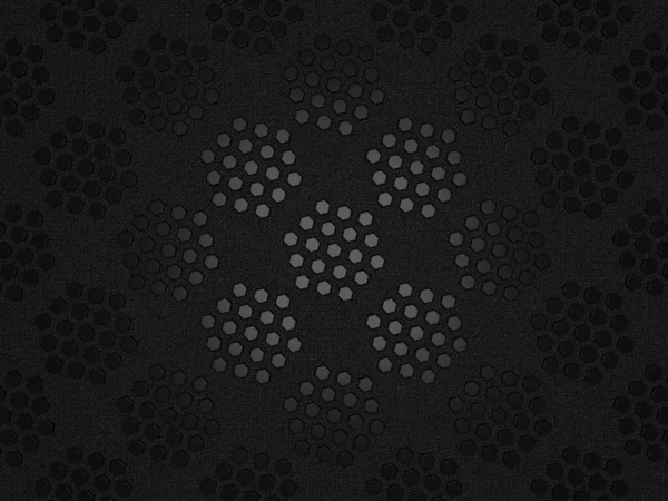 Svart Bakgrund Med Hexagons Abstrakt Design Textured Layer — Stockfoto