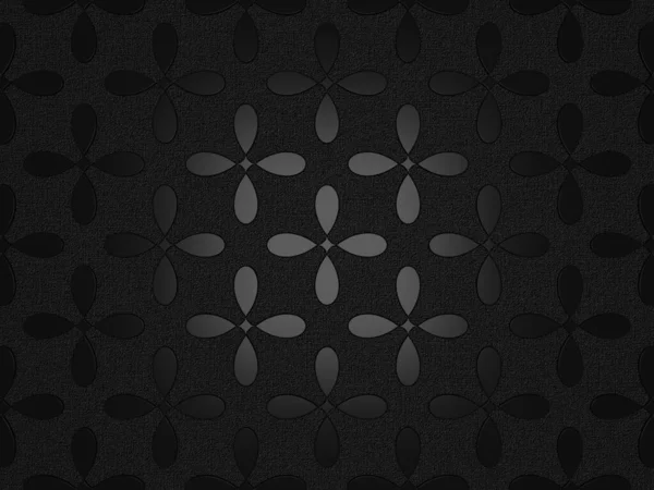 Black Background Rounded Shapes Abstract Design Textured Layer — стокове фото