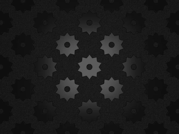 Black Background Gear Wheels Abstract Design Textured Layer — Stock Photo, Image