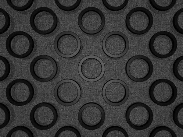 Szare Tło Czarnymi Pierścieniami Teksturowana Warstwa Projekt Abstrakcyjny — Zdjęcie stockowe