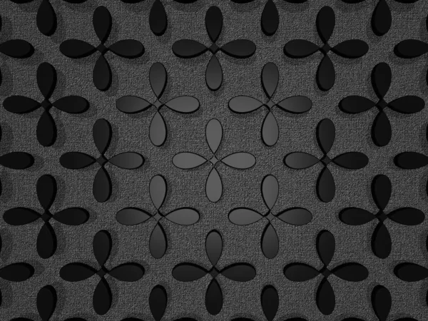 Grauer Hintergrund Mit Schwarzen Abgerundeten Formen Strukturierter Ebene Abstraktem Design — Stockfoto